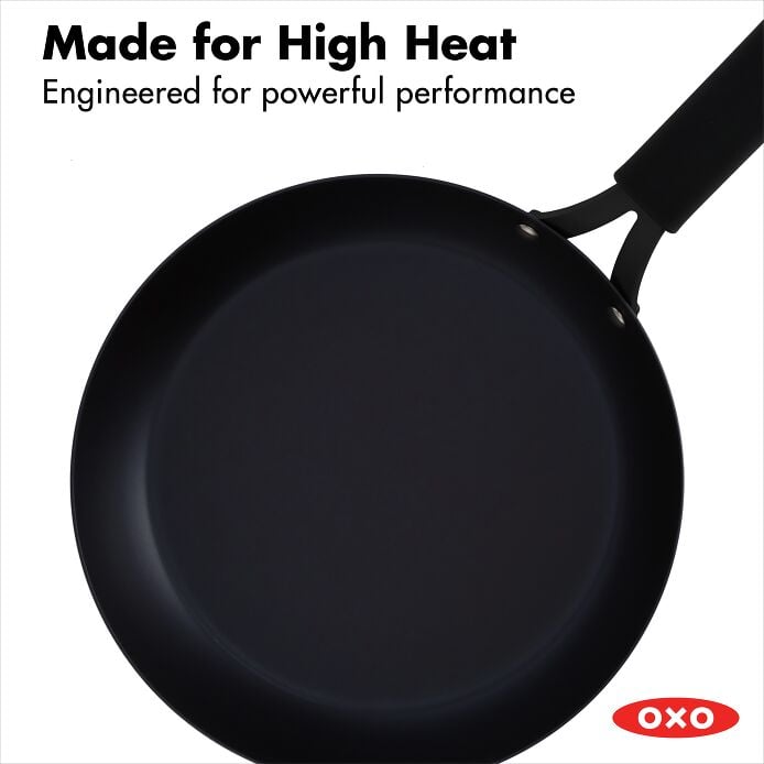 Carbon Steel Obsidian Series 10-Inch Frypan with Silicone Sleeve N4