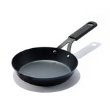 Carbon Steel Obsidian Series 8-Inch Frypan with Silicone Sleeve R7