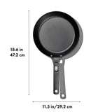 Carbon Steel With Removable Handle 10in Pan D6