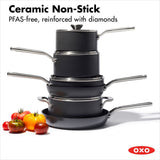 Ceramic Professional Non-Stick 10-Piece Cookware Set X1