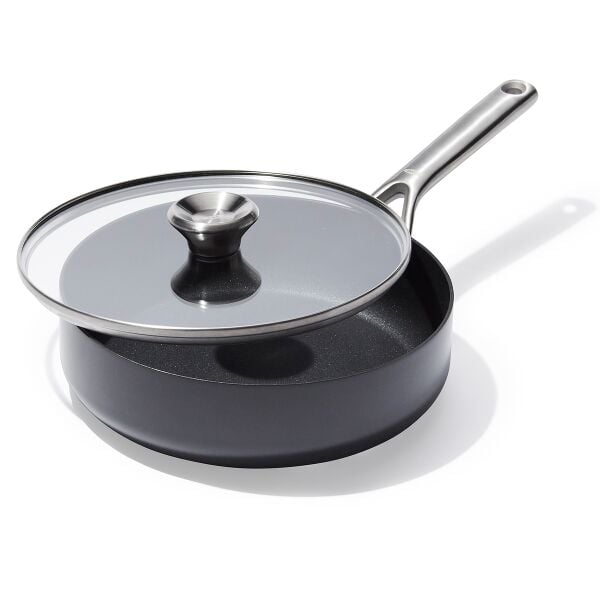 Ceramic Professional Non-Stick 3-Quart Sauté Pan with Lid M8