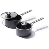 Ceramic Professional Non-Stick 4-Piece Saucepan Set (1.7 Qt & 2.3 Qt) G9
