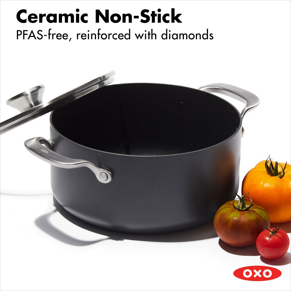 Ceramic Professional Non-Stick 5QT Stock Pot with Lid X7