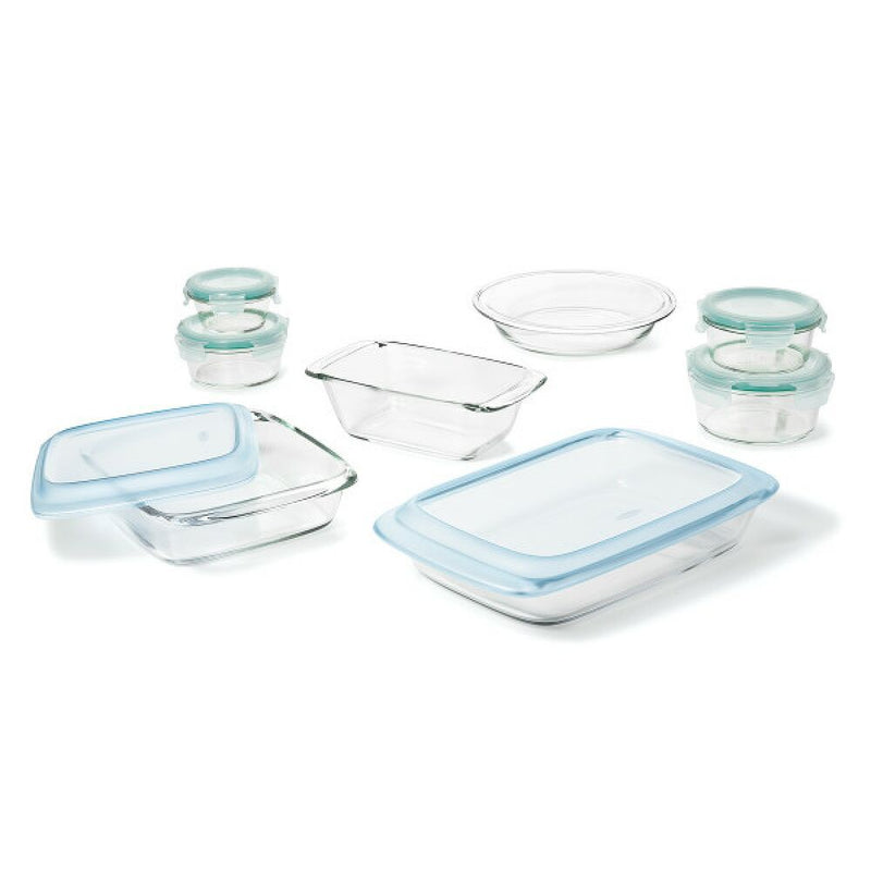 14-Piece Glass Bake, Serve & Store Set W3