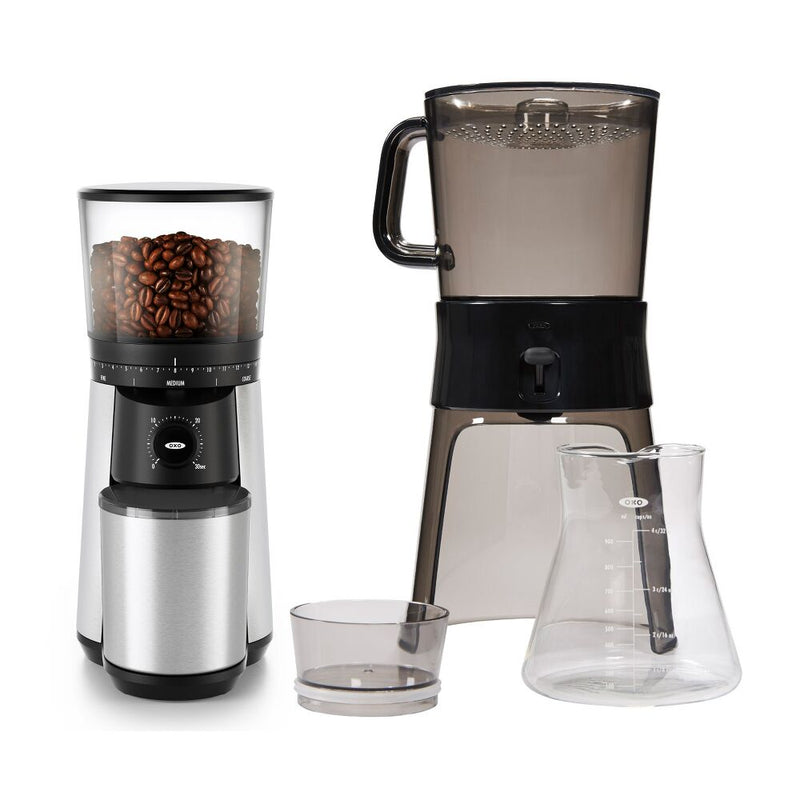 Cold Brew Coffee Maker & Conical Burr Coffee Grinder Bundle D9