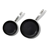 Enhanced Non-Stick 2-Piece Frypan Set — Black B9