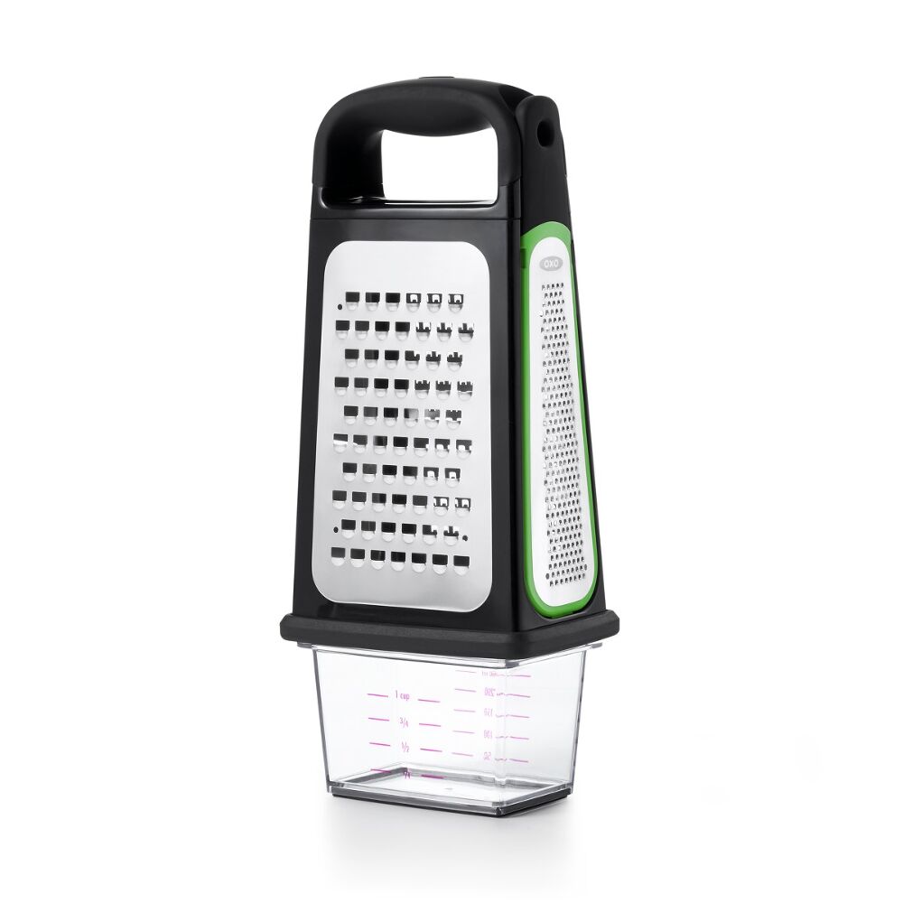 Etched Box Grater With Removable Zester M6