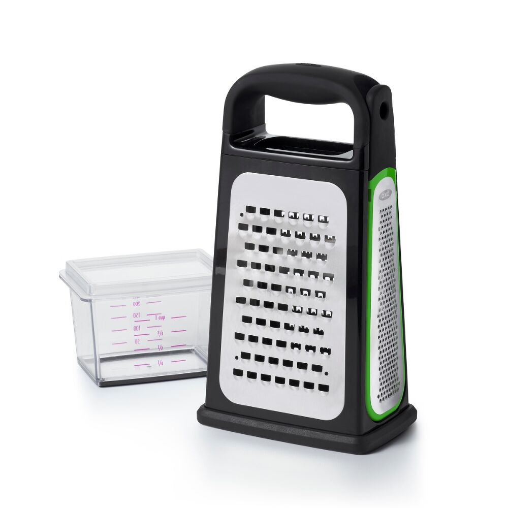 Etched Box Grater With Removable Zester N2