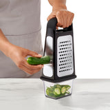 Etched Box Grater With Removable Zester N2