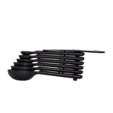 7 Piece Plastic Measuring Spoons - Black F3