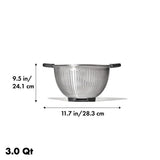 Stainless Steel 3 qt./ 2.8L Colander A7