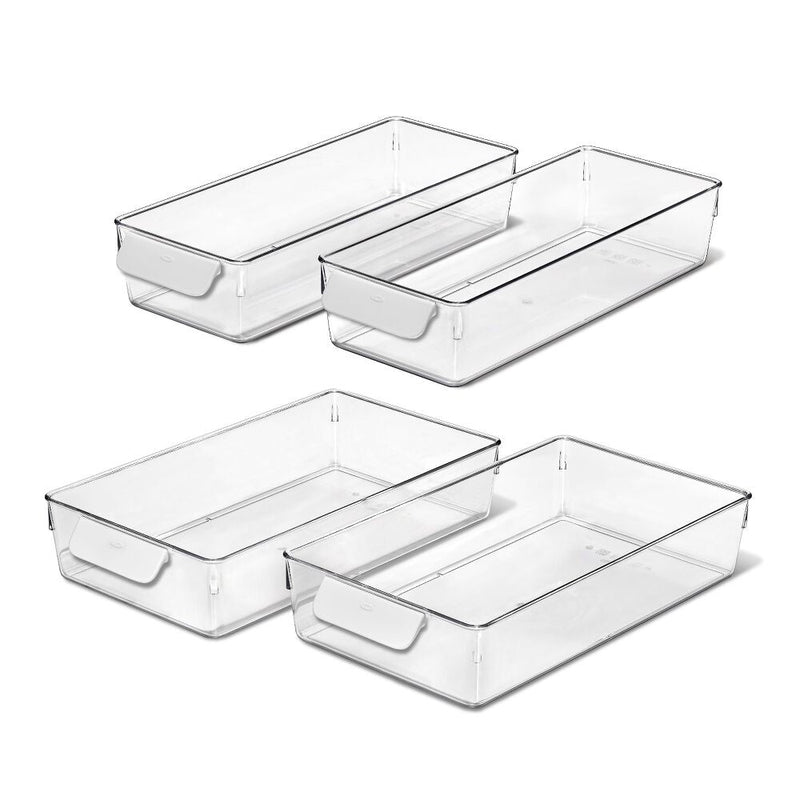 4 Piece Refrigerator Storage Bin Starter Set T4
