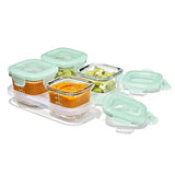 Glass Baby Blocks Food Storage Containers (4 oz) - Opal H2