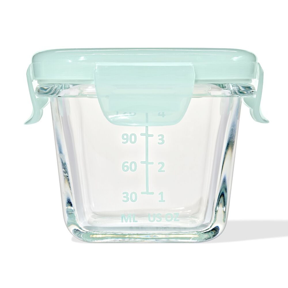 Glass Baby Blocks Food Storage Containers (4 oz) - Opal H2