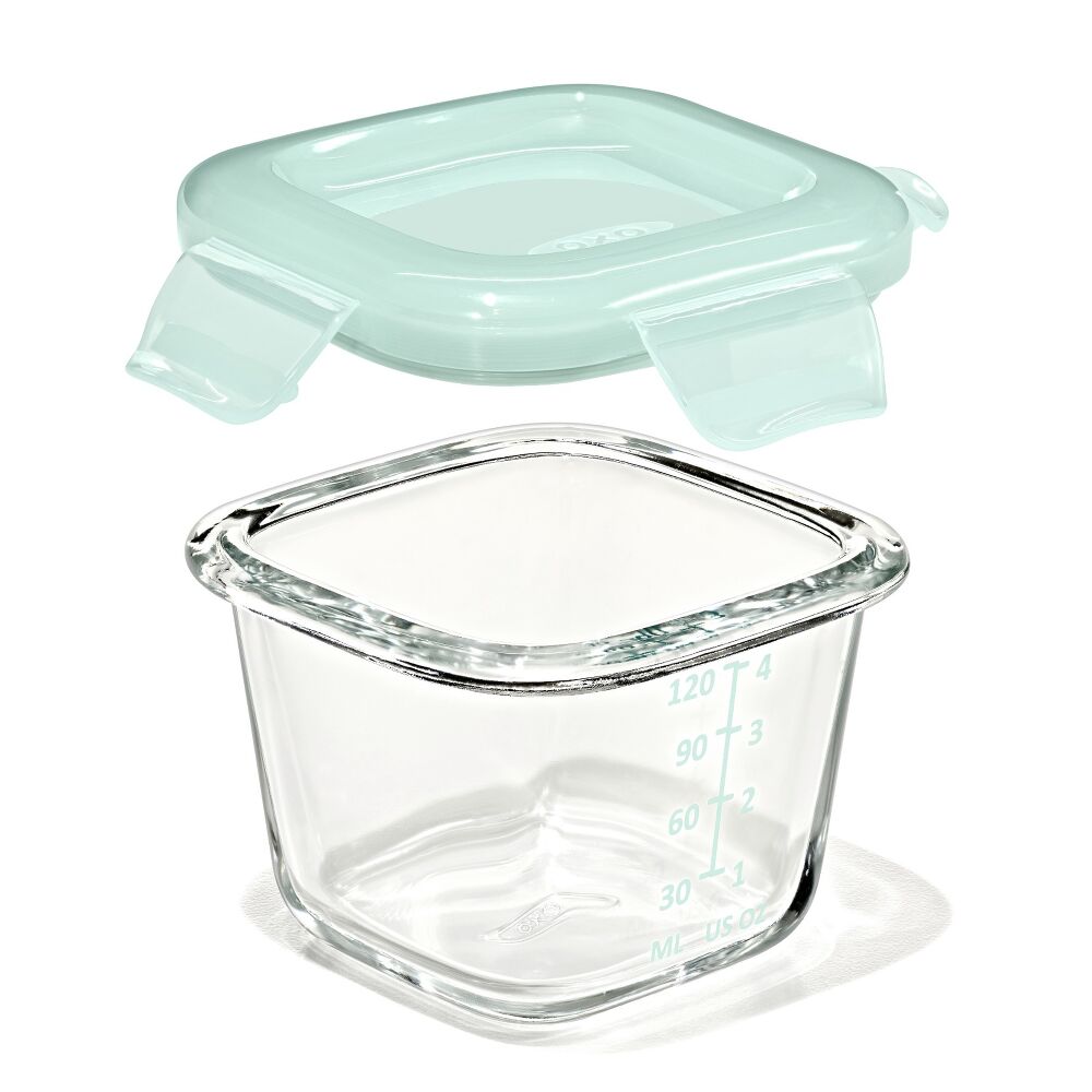 Glass Baby Blocks Food Storage Containers (4 oz) - Opal H2