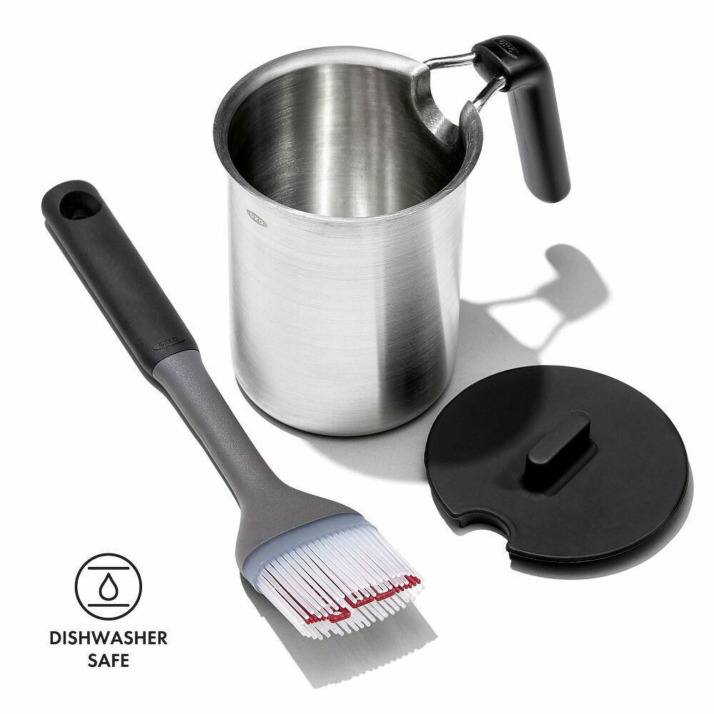 Grilling Basting Pot and Brush Set I5