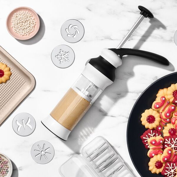 Holiday Cookie Press and Disk Set Bundle N6