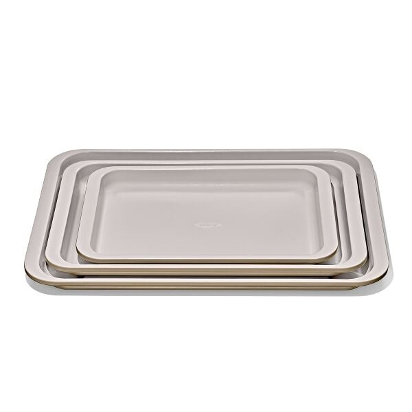 Non-Stick Pro Ceramic Coated Metal Bakeware 3 Pc Set N9