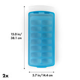 No-Spill Ice Cube Tray - 2 Pack S4