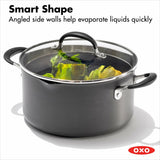 Non-Stick 6-Quart Stock Pot with Lid X0