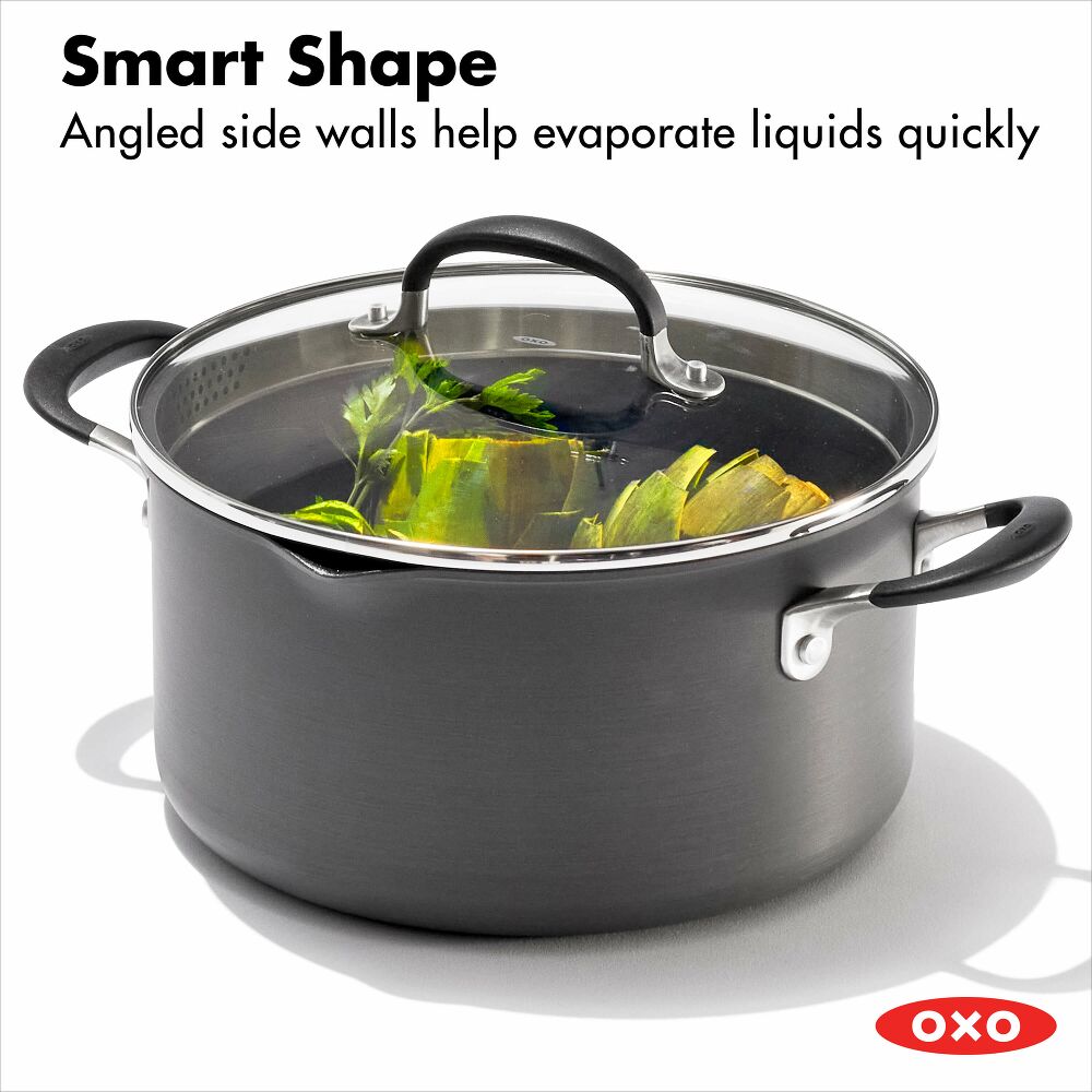 Non-Stick 6-Quart Stock Pot with Lid X0