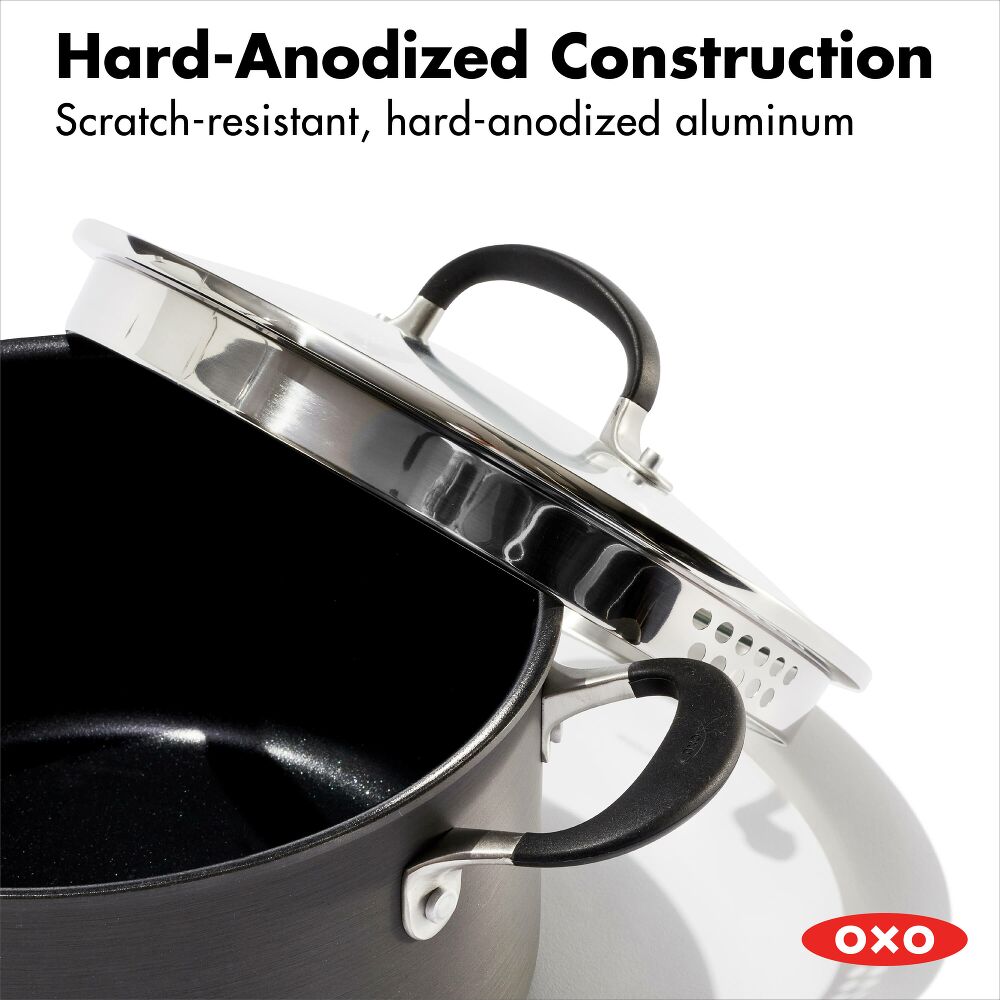 Non-Stick 6-Quart Stock Pot with Lid X0