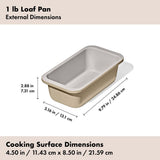 Non-Stick Pro Ceramic Coated Metal Bakeware 1 lb Loaf Pan G4