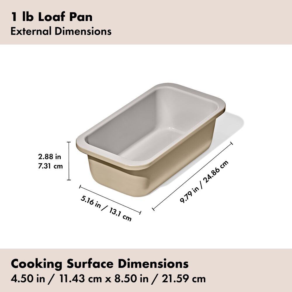 Non-Stick Pro Ceramic Coated Metal Bakeware 1 lb Loaf Pan G4