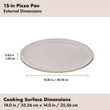 Non-Stick Pro Ceramic Coated Metal Bakeware 15” Pizza Pan T9
