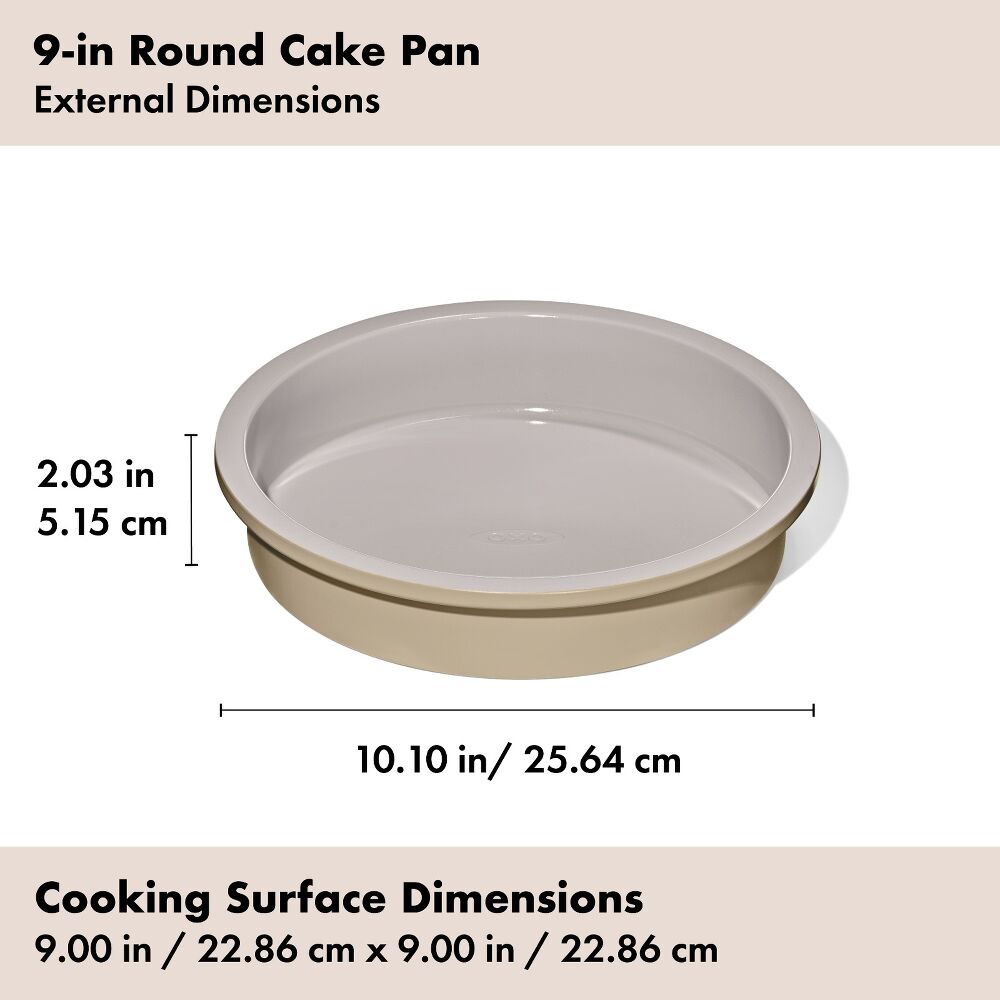 Non-Stick Pro Ceramic Coated Metal Bakeware 9” Round Cake Pan F3