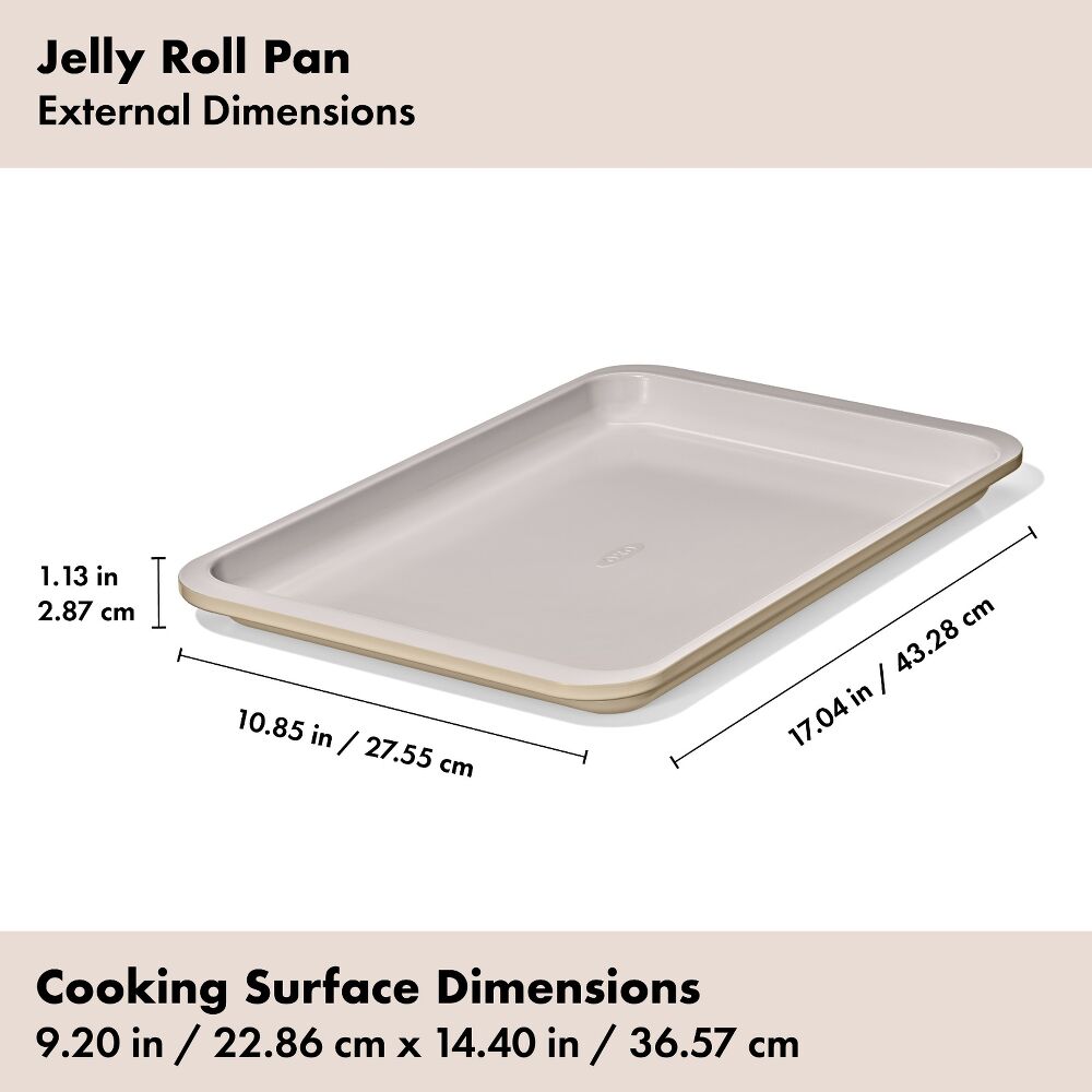 Non-Stick Pro Ceramic Coated Metal Bakeware Jelly Roll Pan J2