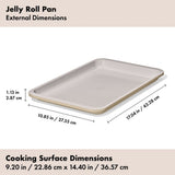 Non-Stick Pro Ceramic Coated Metal Bakeware Jelly Roll Pan N5