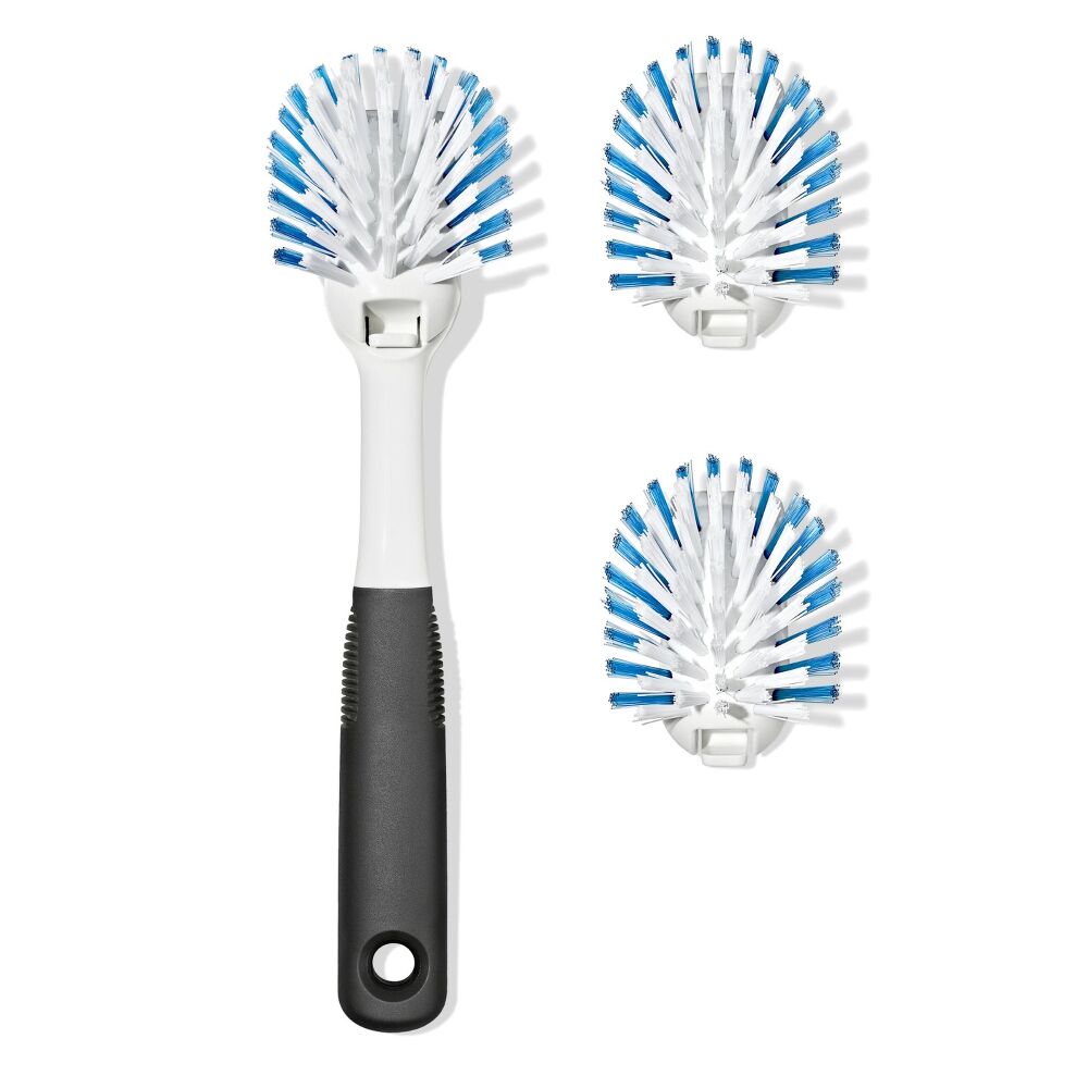 Nylon Bristle Dish Brush with Refills K3