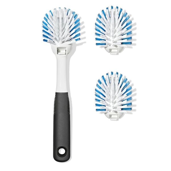 Nylon Bristle Dish Brush with Refills K3