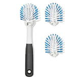Nylon Bristle Dish Brush with Refills K4