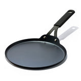 Obsidian Carbon Steel 10-Inch Crêpe Pan with Silicone Sleeve X4