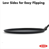 Obsidian Carbon Steel 10-Inch Crêpe Pan with Silicone Sleeve X4