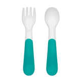 On-the-Go Plastic Fork and Spoon Set with Travel Case I1