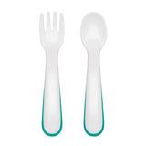 On-the-Go Plastic Fork and Spoon Set with Travel Case R0