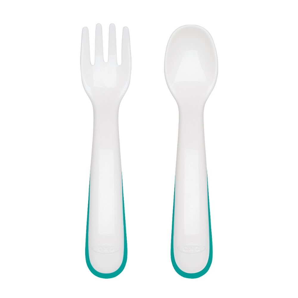 On-the-Go Plastic Fork and Spoon Set with Travel Case R0
