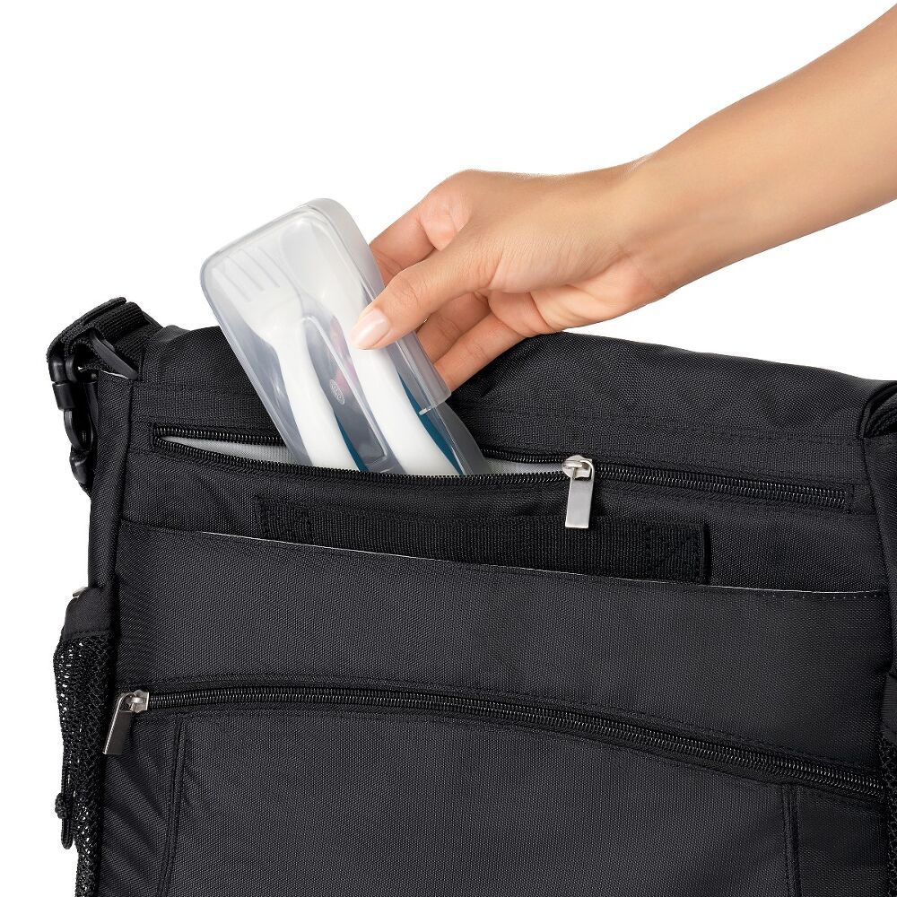 On-the-Go Plastic Fork and Spoon Set with Travel Case R6