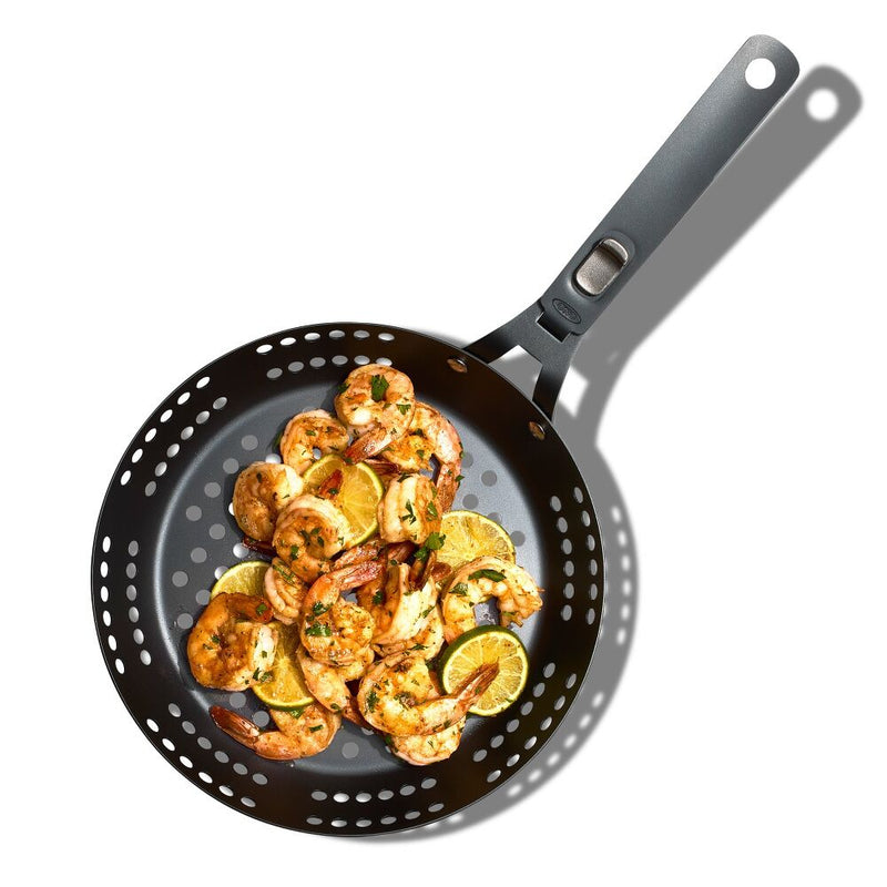 Outdoor 10" Perforated Carbon Steel Pan S2