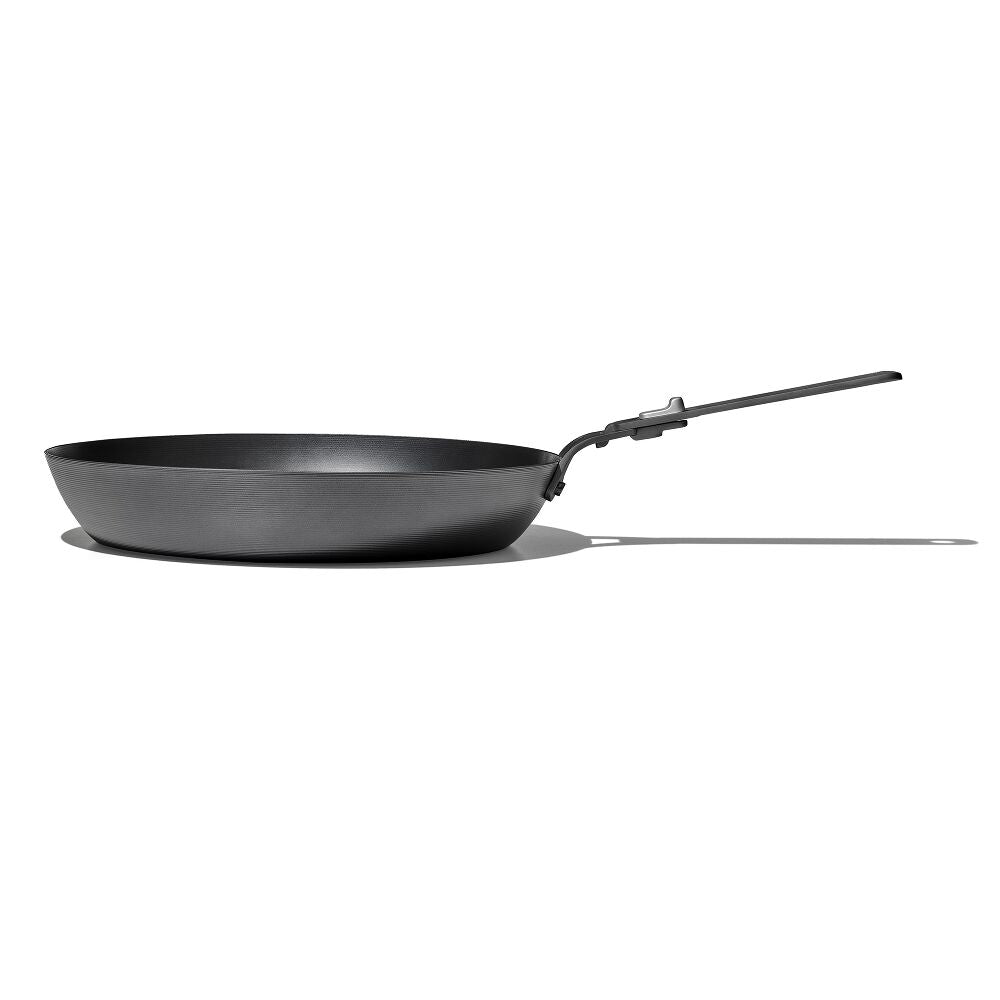 Outdoor 12-inch Carbon Steel Pan with Removable Handle Q5