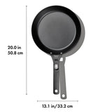 Outdoor 12-inch Carbon Steel Pan with Removable Handle Q5