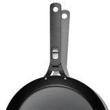 Outdoor 12-inch Carbon Steel Pan with Removable Handle Q5