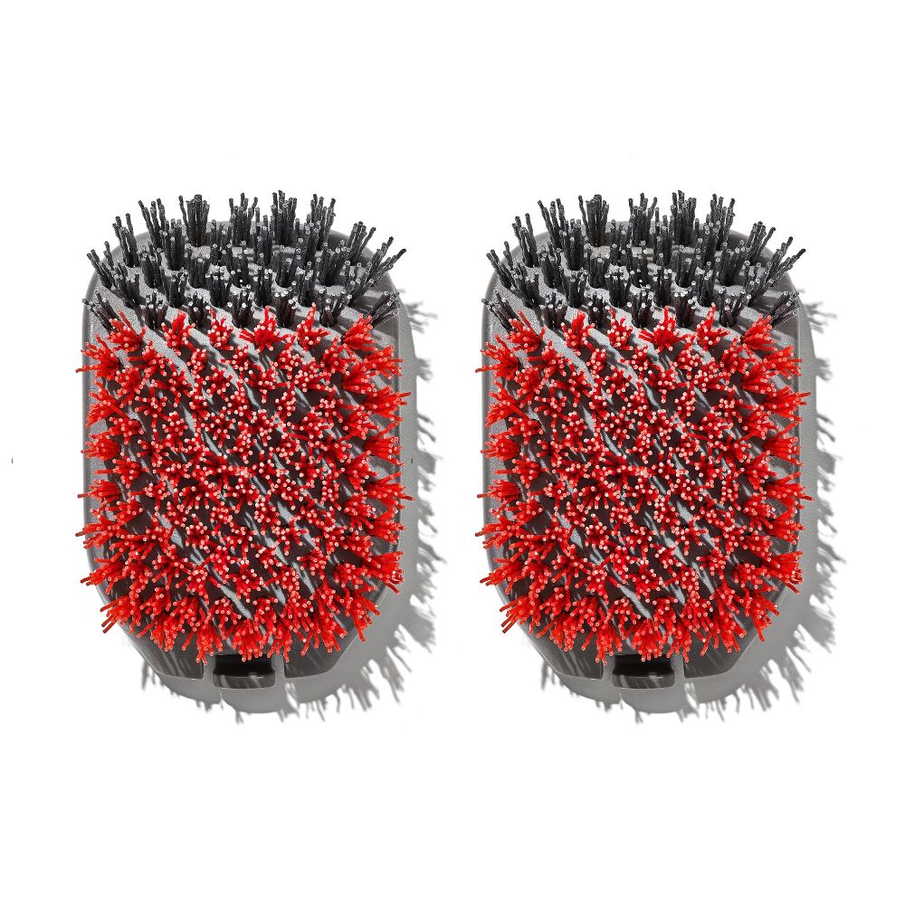 Outdoor Nylon Grill Brush Set of 2 Replacement Heads E1