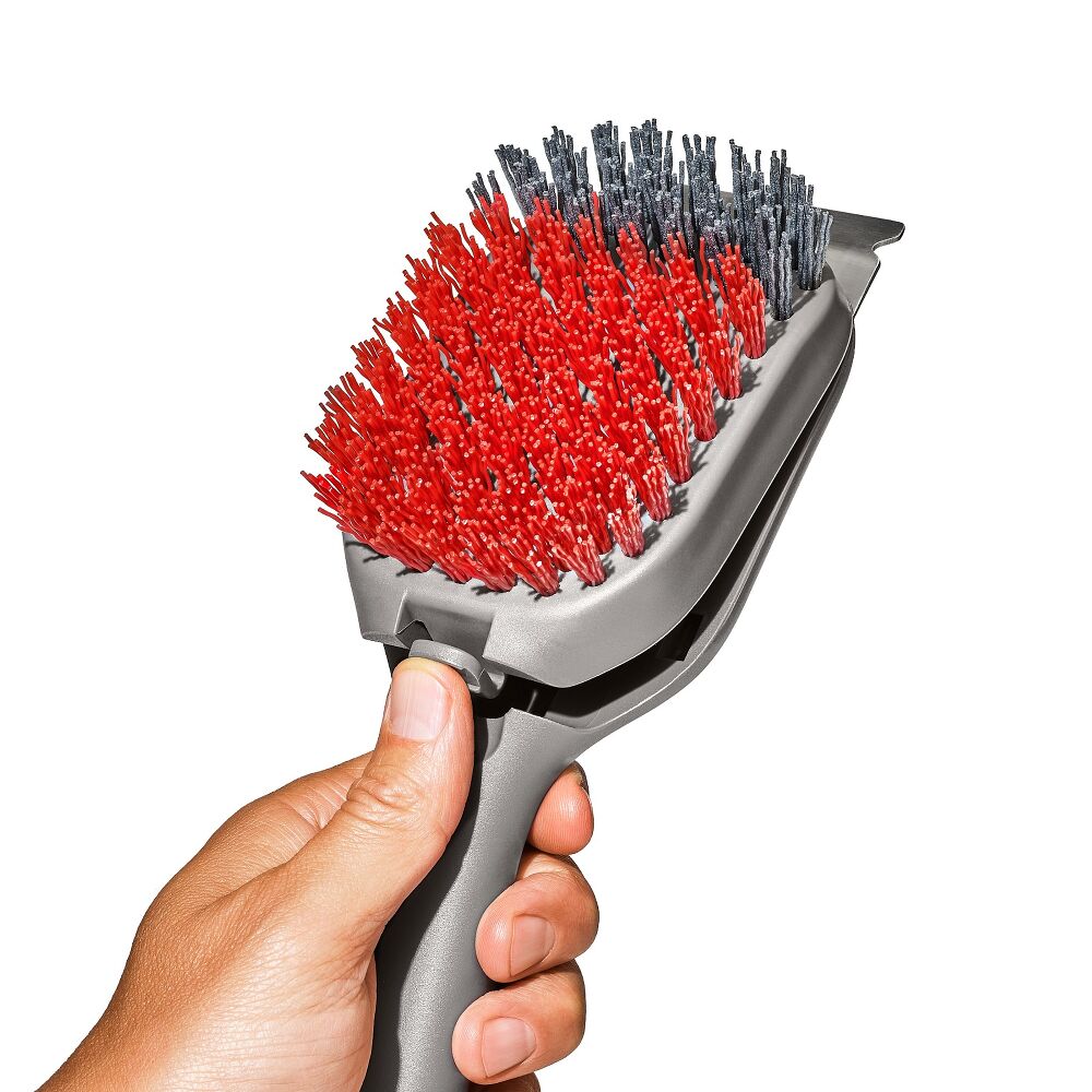 Outdoor Nylon Grill Brush Set of 2 Replacement Heads E1