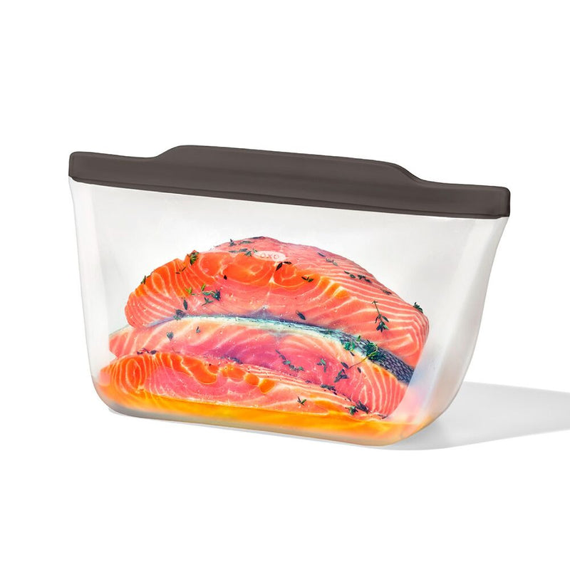 Outdoor Silicone Reusable Stand Up Bag Half Gallon (64 oz) H7