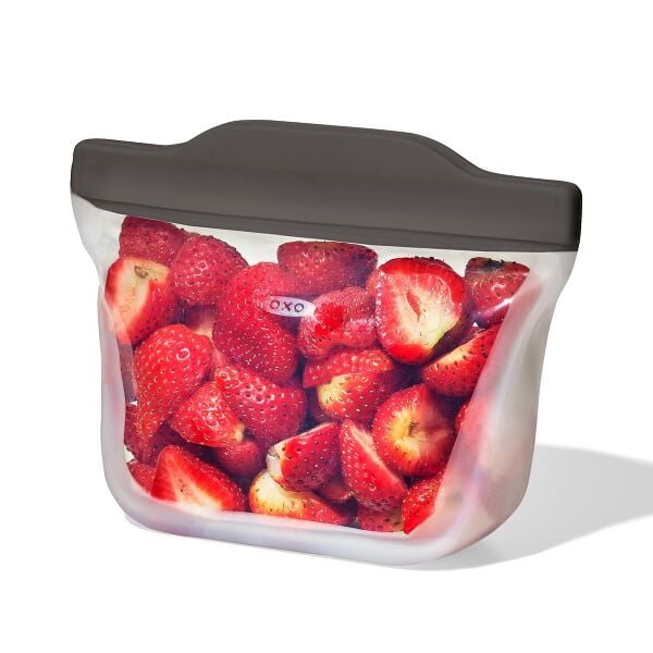 Outdoor Silicone Reusable Stand Up Snack Bag (12 oz) K7