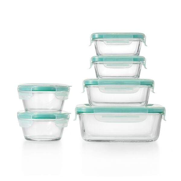 OXO Good Grips 12 Piece Smart Seal Glass Container Set B1